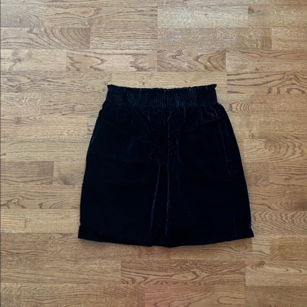 J. Crew Women Mini Skirt Black Velvet Sidewalk Dressy 00 Holiday Pockets Office